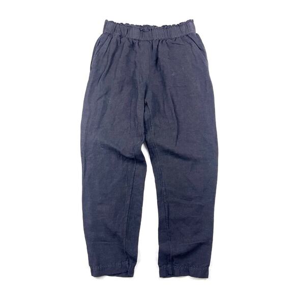 H&M Black Linen Paperbag High Rise Ankle Pants - Picture 4 of 9